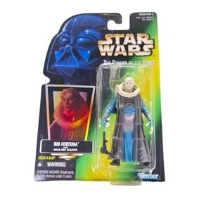Star Wars POTF Bib Fortuna Hold-Out Blaster 1996 Kenner Green‎ Card MOC New